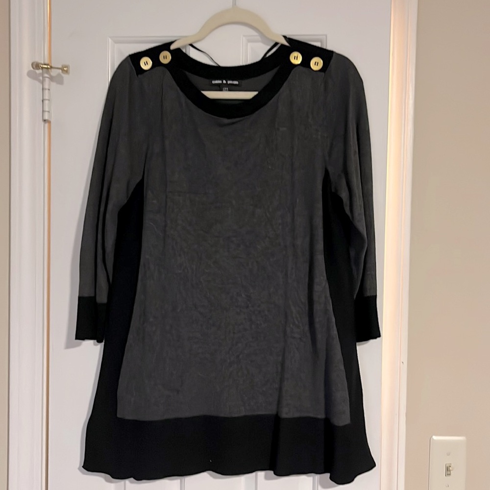 Cable & Gauge Size L 3/4 Sleeve Sweater
